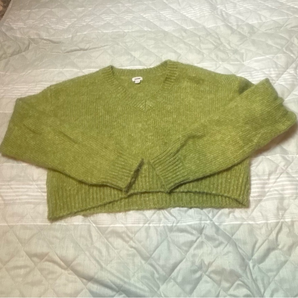 Garage Olive Knit Pullover - Picture 2 of 3